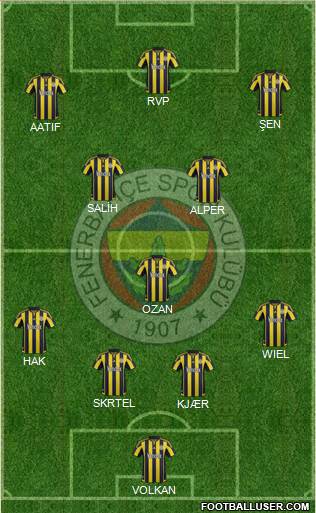 Fenerbahçe SK Formation 2016