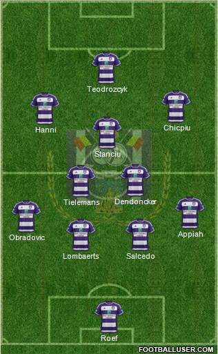 RSC Anderlecht Formation 2016