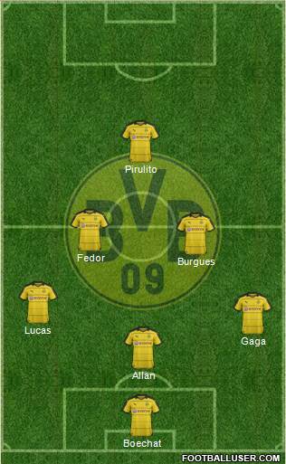 Borussia Dortmund Formation 2016