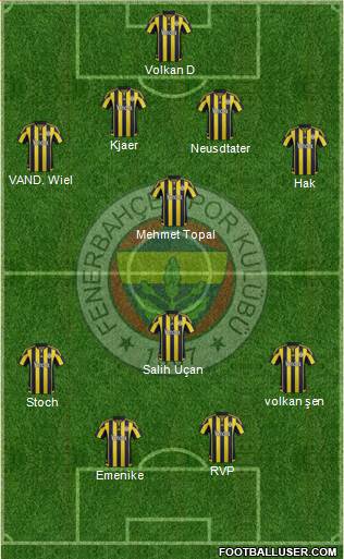 Fenerbahçe SK Formation 2016