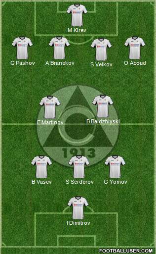 Slavia (Sofia) football formation