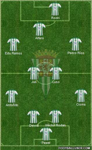 Córdoba C.F., S.A.D. Formation 2016
