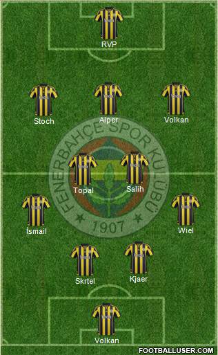 Fenerbahçe SK Formation 2016
