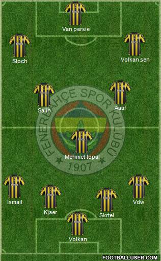 Fenerbahçe SK Formation 2016