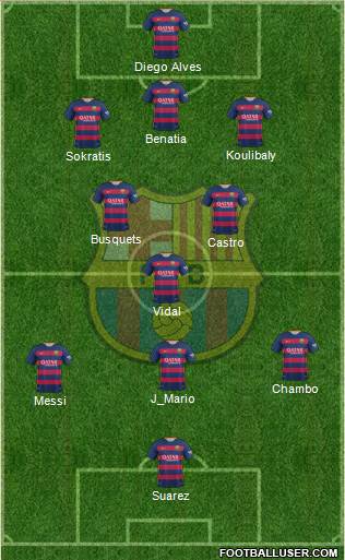 F.C. Barcelona Formation 2016