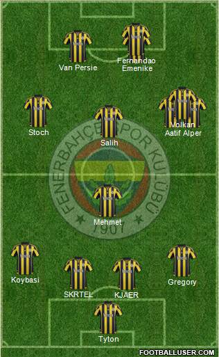 Fenerbahçe SK Formation 2016