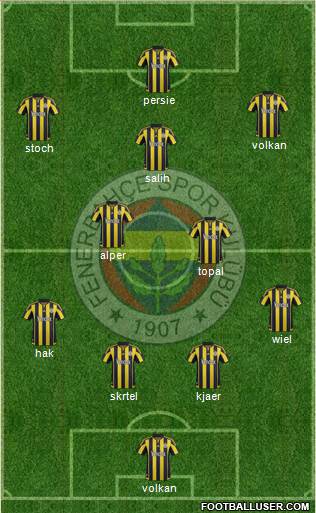 Fenerbahçe SK Formation 2016