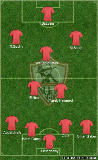 Zamalek Sporting Club Formation 2016