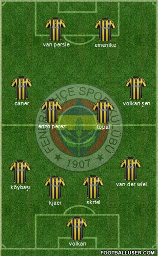 Fenerbahçe SK Formation 2016