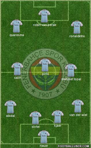 Fenerbahçe SK Formation 2016