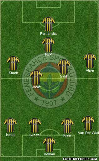 Fenerbahçe SK Formation 2016