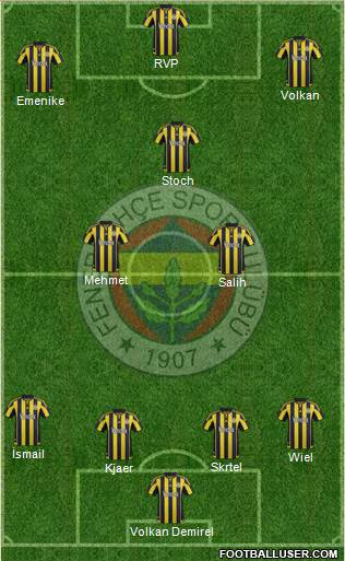 Fenerbahçe SK Formation 2016