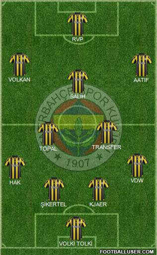 Fenerbahçe SK Formation 2016