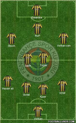 Fenerbahçe SK Formation 2016