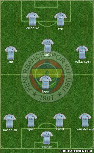 Fenerbahçe SK Formation 2016