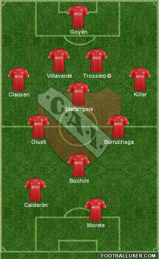 Independiente Formation 2016