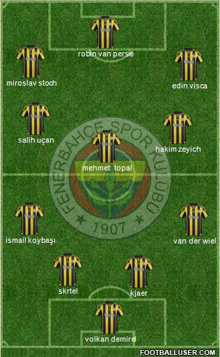 Fenerbahçe SK Formation 2016