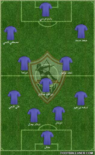 Zamalek Sporting Club Formation 2016