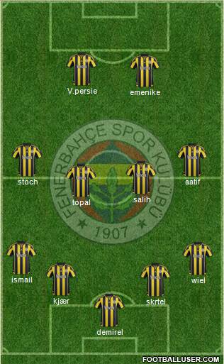 Fenerbahçe SK Formation 2016