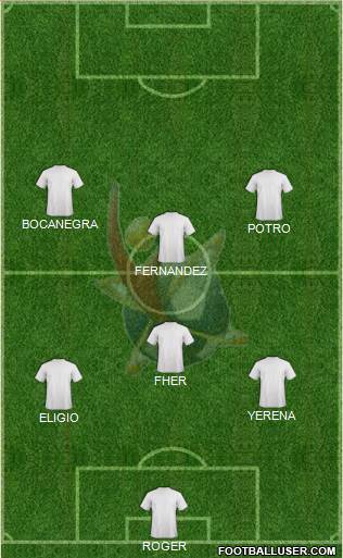 Club Universidad del Futbol Formation 2016