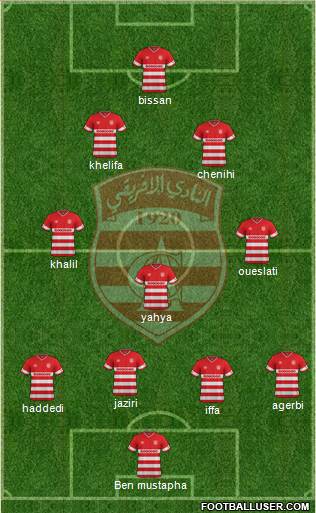 Club Africain Tunis Formation 2016