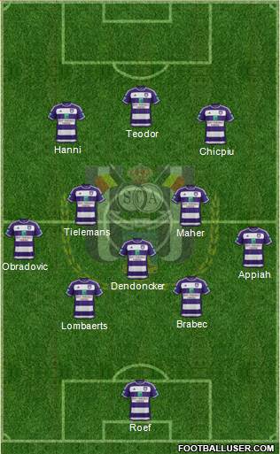 RSC Anderlecht Formation 2016
