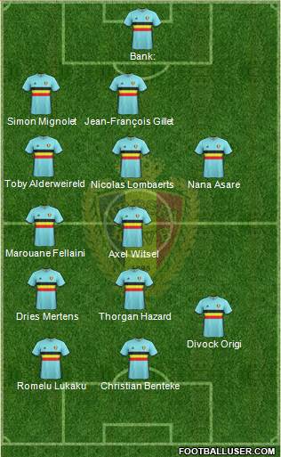 Belgium Formation 2016