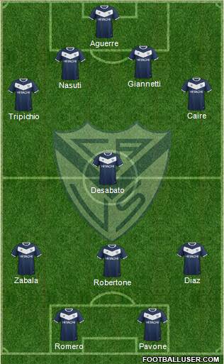 Vélez Sarsfield Formation 2016