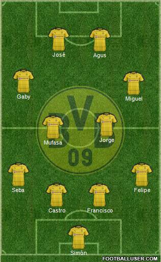 Borussia Dortmund Formation 2016