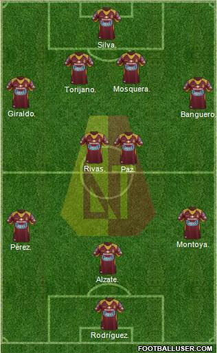 CC Deportes Tolima Formation 2016