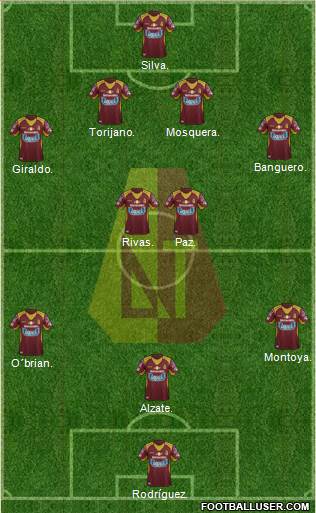 CC Deportes Tolima Formation 2016