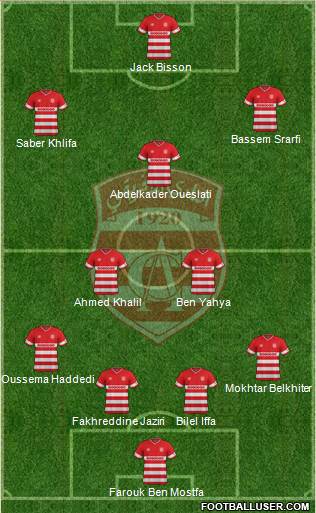 Club Africain Tunis Formation 2016