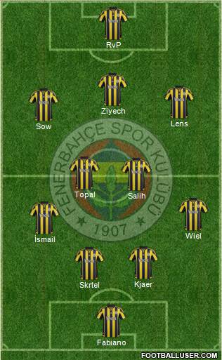 Fenerbahçe SK Formation 2016
