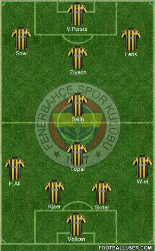 Fenerbahçe SK Formation 2016