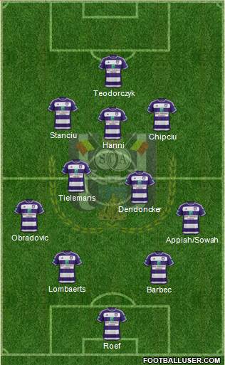 RSC Anderlecht Formation 2016