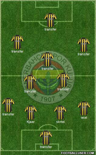 Fenerbahçe SK Formation 2016
