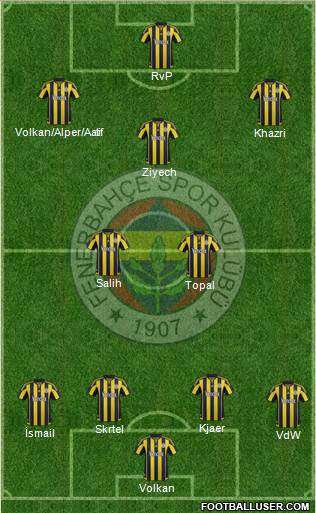 Fenerbahçe SK Formation 2016