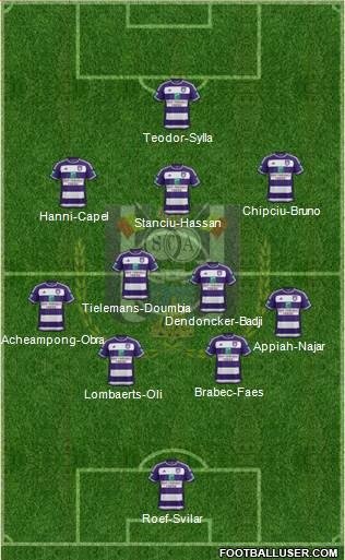 RSC Anderlecht Formation 2016
