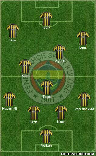 Fenerbahçe SK Formation 2016