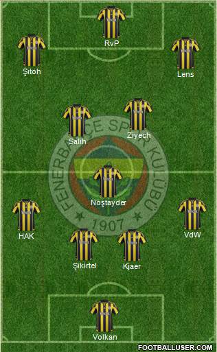 Fenerbahçe SK Formation 2016