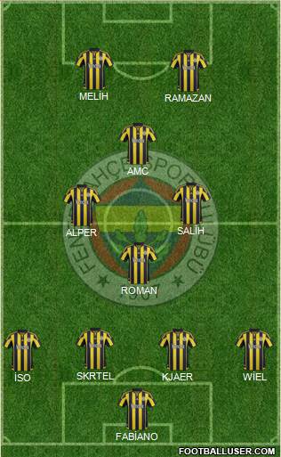 Fenerbahçe SK Formation 2016