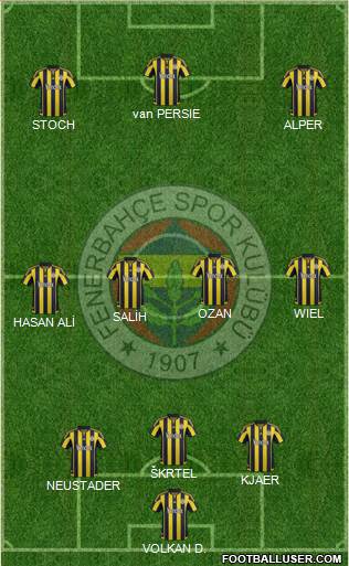 Fenerbahçe SK Formation 2016