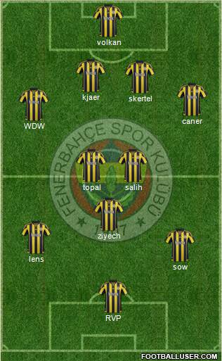 Fenerbahçe SK Formation 2016