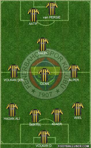 Fenerbahçe SK Formation 2016
