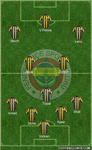 Fenerbahçe SK Formation 2016
