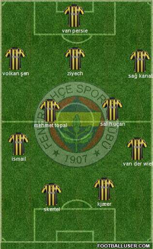 Fenerbahçe SK Formation 2016