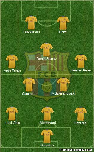 F.C. Barcelona Formation 2016