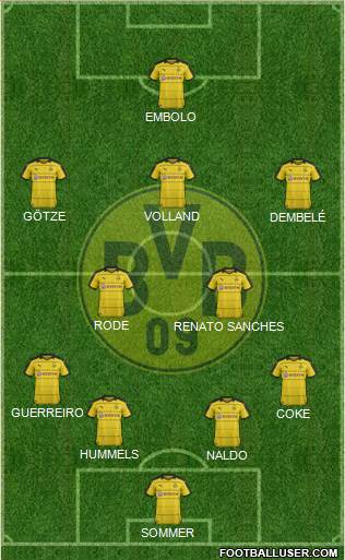 Borussia Dortmund Formation 2016