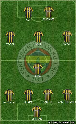 Fenerbahçe SK Formation 2016