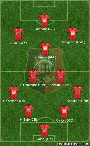 Stade Rennais Football Club Formation 2016